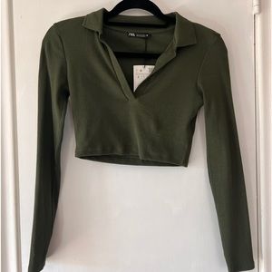 Zara cropped long sleeve - BRAND NEW